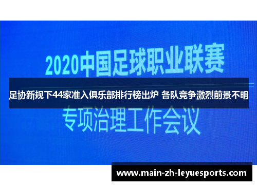足协新规下44家准入俱乐部排行榜出炉 各队竞争激烈前景不明 足协新规下44家准入俱乐部排行榜出炉 各队竞争激烈前景不明